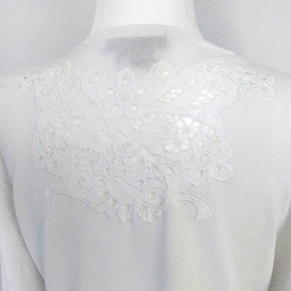 Simon Chang ladies white cardigan, size XL - Picture 4 of 8